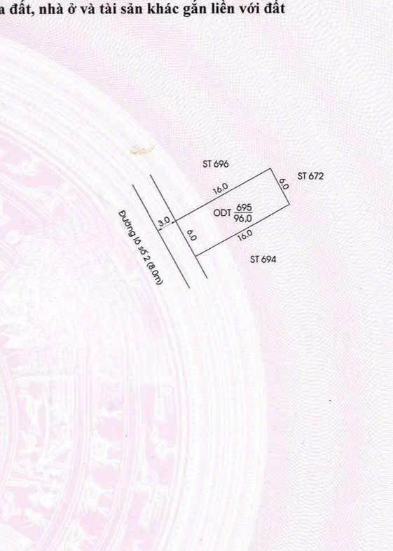 Đất nền Phú Lợi, Thủ Dầu Một 96m² - Đất thổ cư 100%!