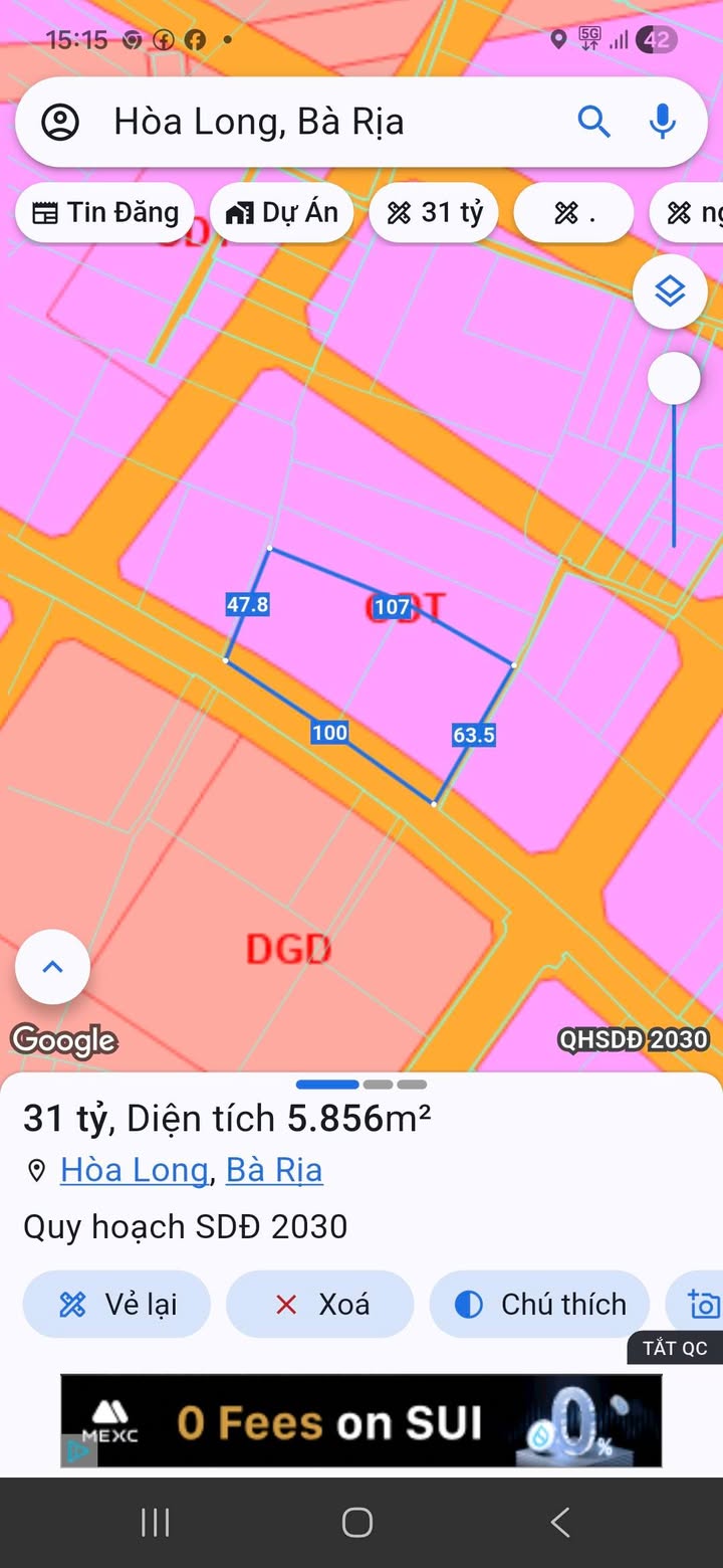 Đất Vàng 5856m² Hai Mặt Tiền Đường 20, P. Tam Long, TP. HCM - Sổ Hồng Sẵn Sàng