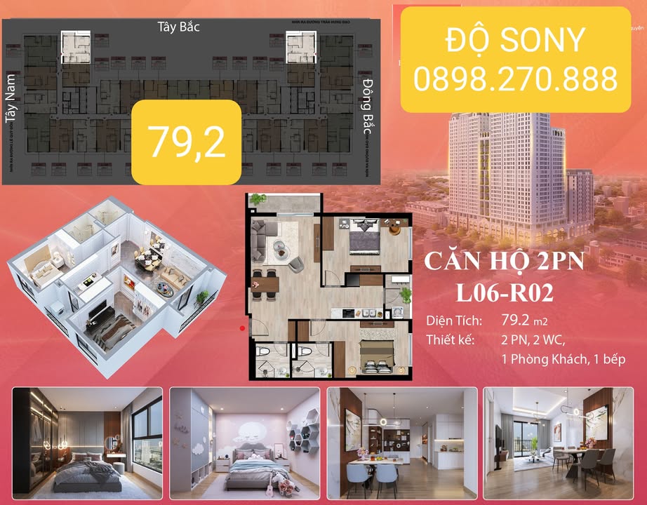 Chung cư Eden Garden Thái Bình: Căn góc 79m² 2PN - Giá từ 2.5 tỷ