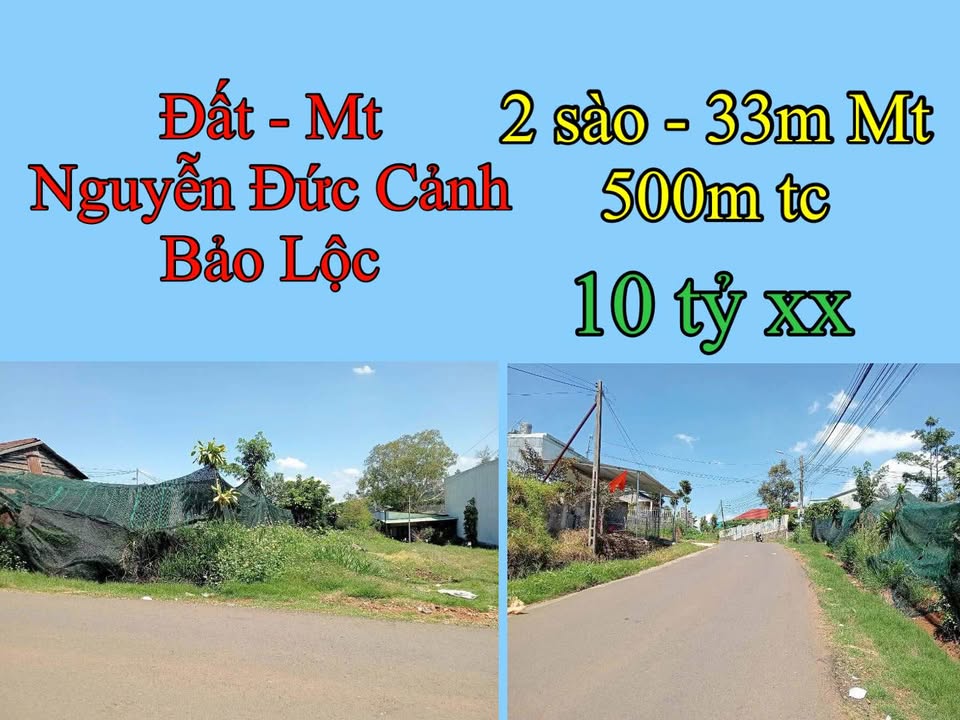 Đất nền Nguyễn Đức Cảnh Bảo Lộc 720m²/10 tỷ - Sổ đỏ chính chủ