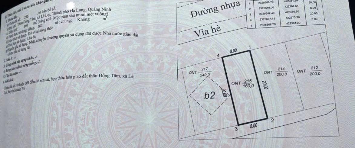 Đất Vàng Mặt Tiền Lê Lợi - Hạ Long 160m² Kinh Doanh Đỉnh Cao