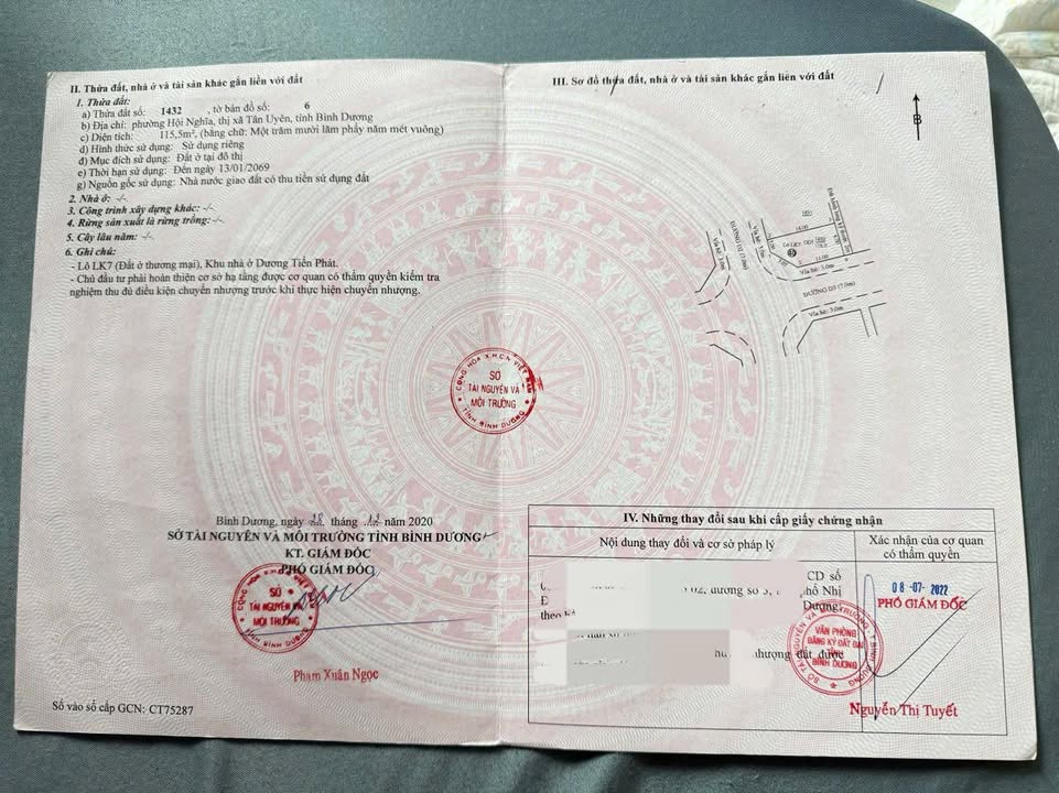 Bán Gấp Lô Góc 115m² Full Thổ Cư Hội Nghĩa, Tân Uyên - Giá 1.8 Tỷ