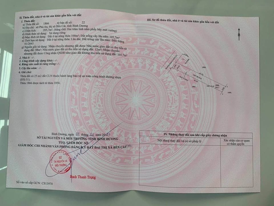 Đất nền Phú An, Thủ Dầu Một 210m² - Giá tốt, đường ô tô 6m!