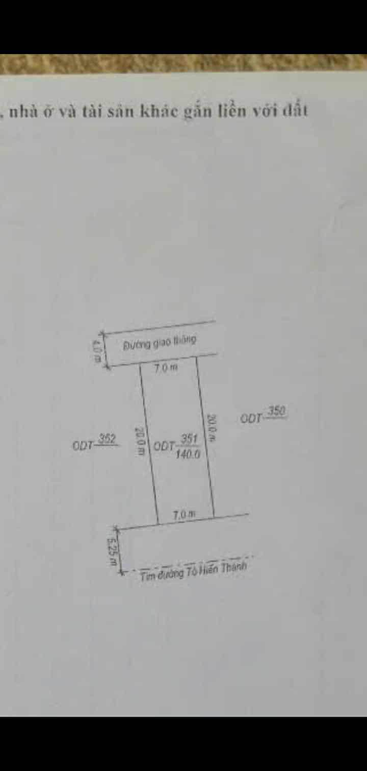 Đất Nền Tô Hiến Thành 140m² - 1.9 Tỷ, Đường To Ô Tô