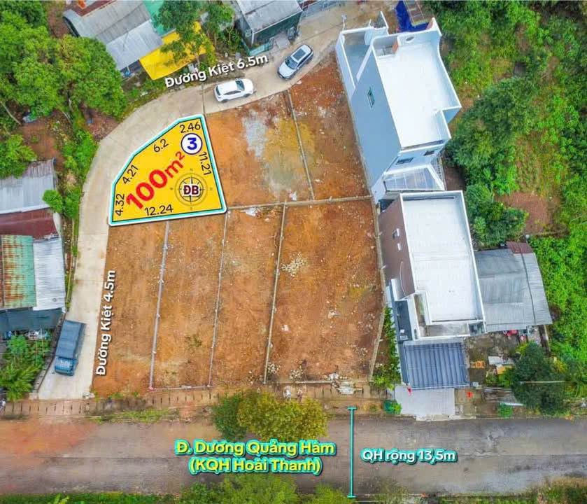 Đất Lô Góc Dương Quảng Hàm - 100m² Giá 1.5 Tỷ Huế