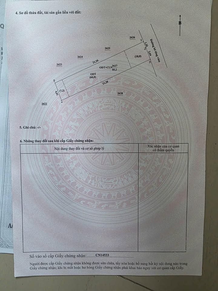 Đất nền Khu 3 Chánh Phú Hòa Bến Cát 84m² - Sổ đỏ chính chủ