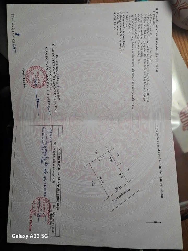 Đất nền Cương Gián, Nghi Xuân 213m² - Sổ đỏ chính chủ, tiềm năng sinh lời!