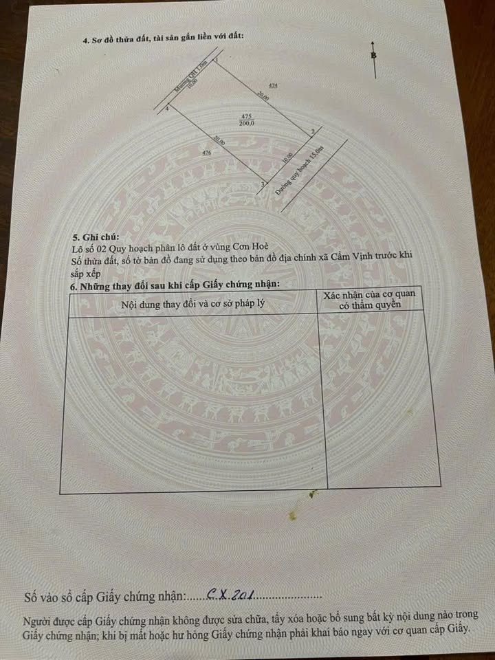 Bán Gấp Đất Cẩm Vịnh, Hà Tĩnh - 200m² Hướng Đông Nam, Ngay Vincom