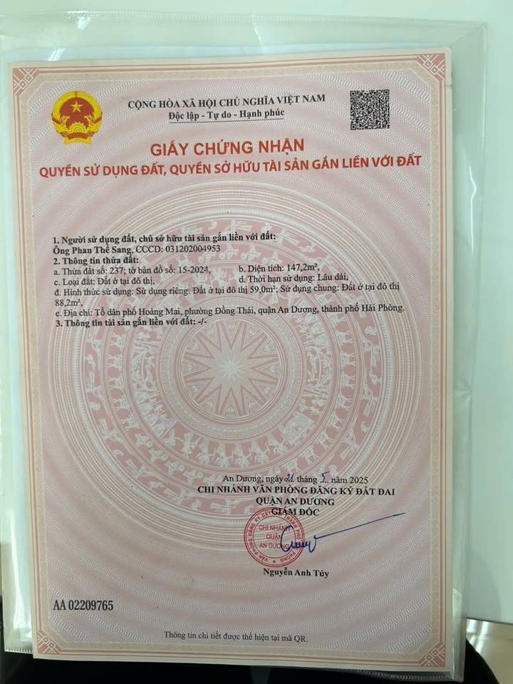 Nhà 60m² TDP Hoàng Mai, Hải Phòng - Kinh doanh sầm uất, giá 1.4 tỷ