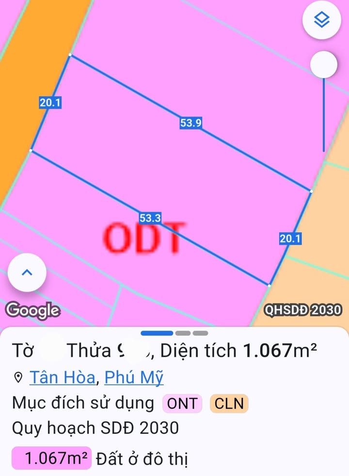 Land Chau Pha TPHCM 1.067m2 5,55 tỷ - Sổ đỏ chính chủ