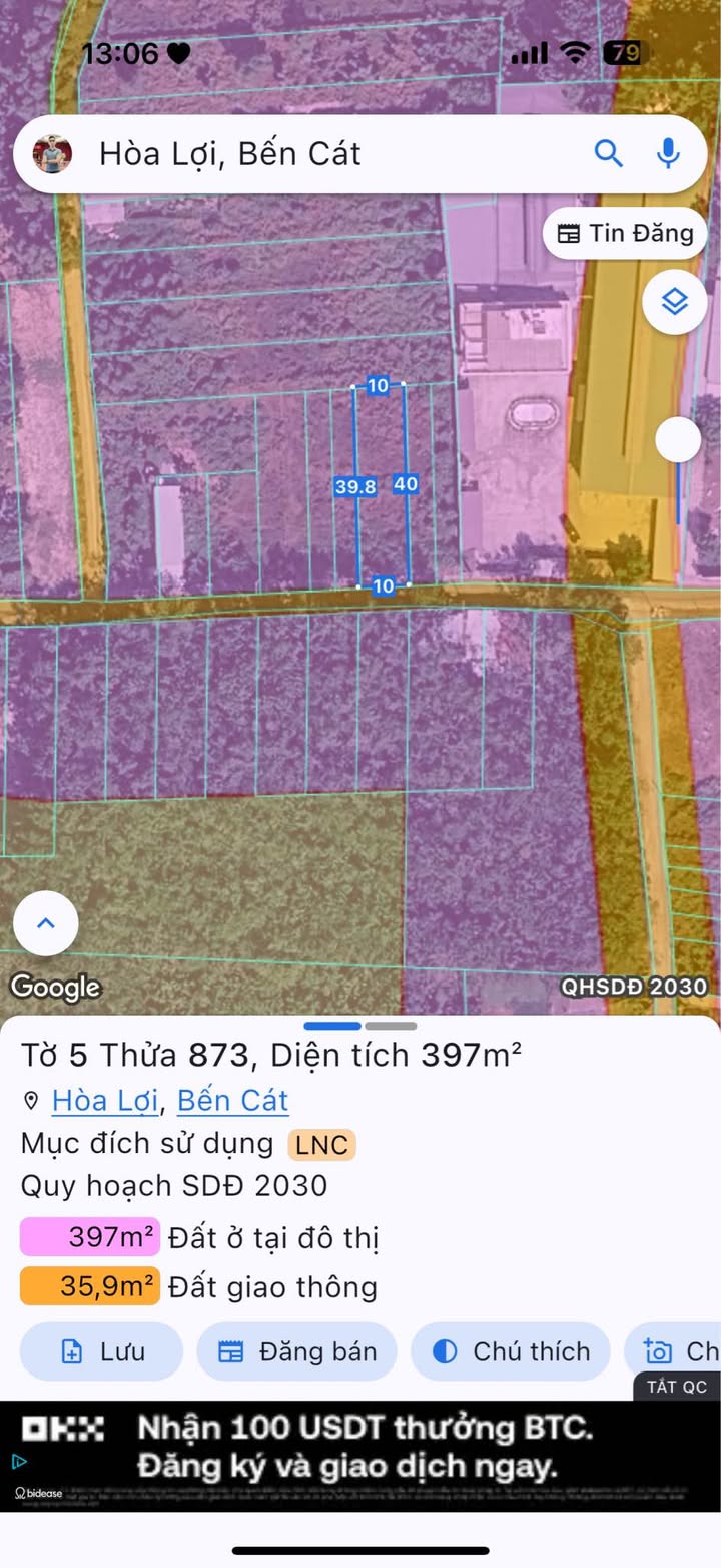 Đất Nền Hòa Lợi 400m² - Sổ Đỏ Vuông Vắn, Sẵn Sàng Xây Dựng