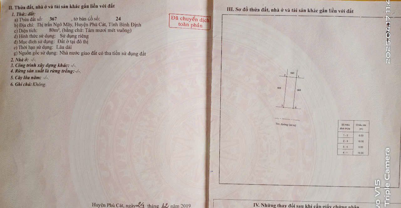 Đất Nền Lê Thánh Tông Quy Nhơn 80m² giá 1 tỷ - Tiềm năng tăng giá!