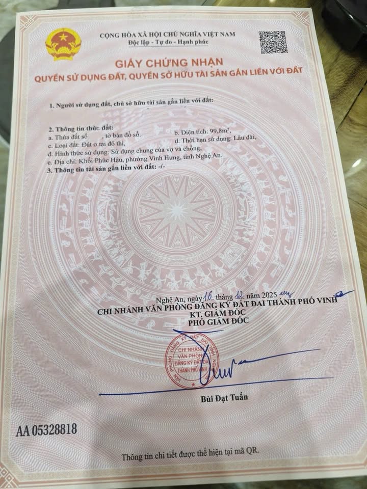 Đất Nền Nghi Liên 99.8m² - Sổ Đỏ Sẵn Sàng - Giá 2.5 Tỷ