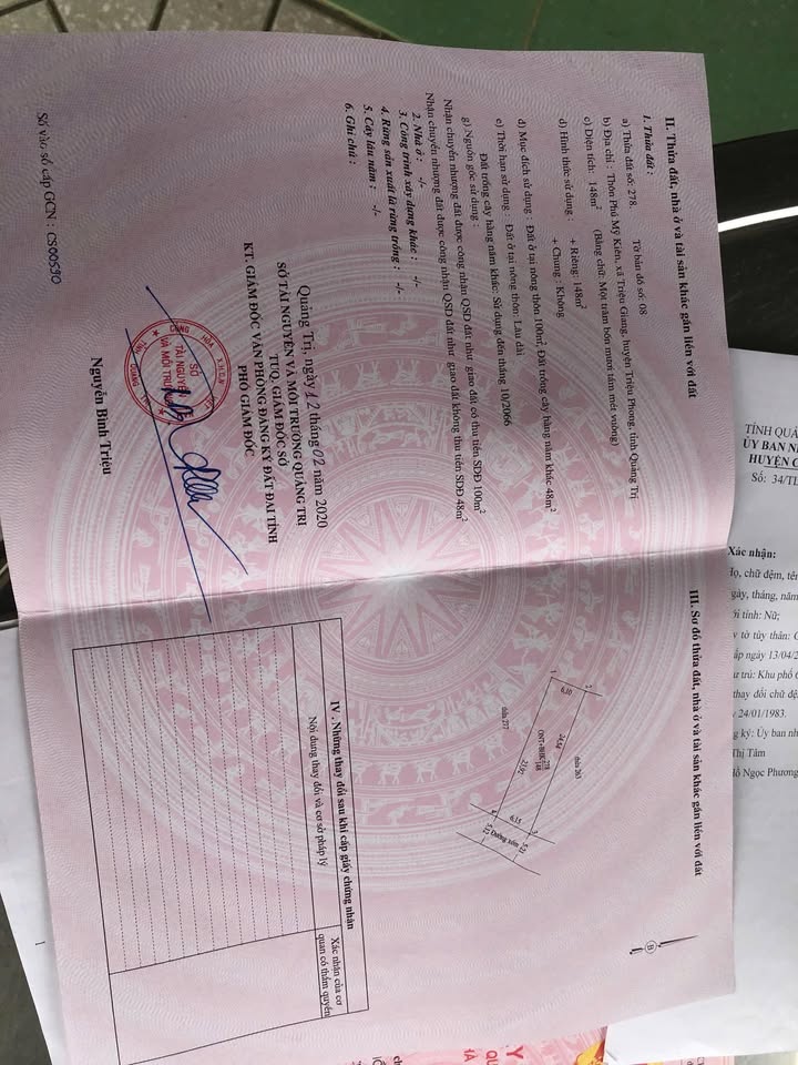 Đất nền Triệu Thành 153m² – Tiềm năng tăng giá tại Triệu Phong!