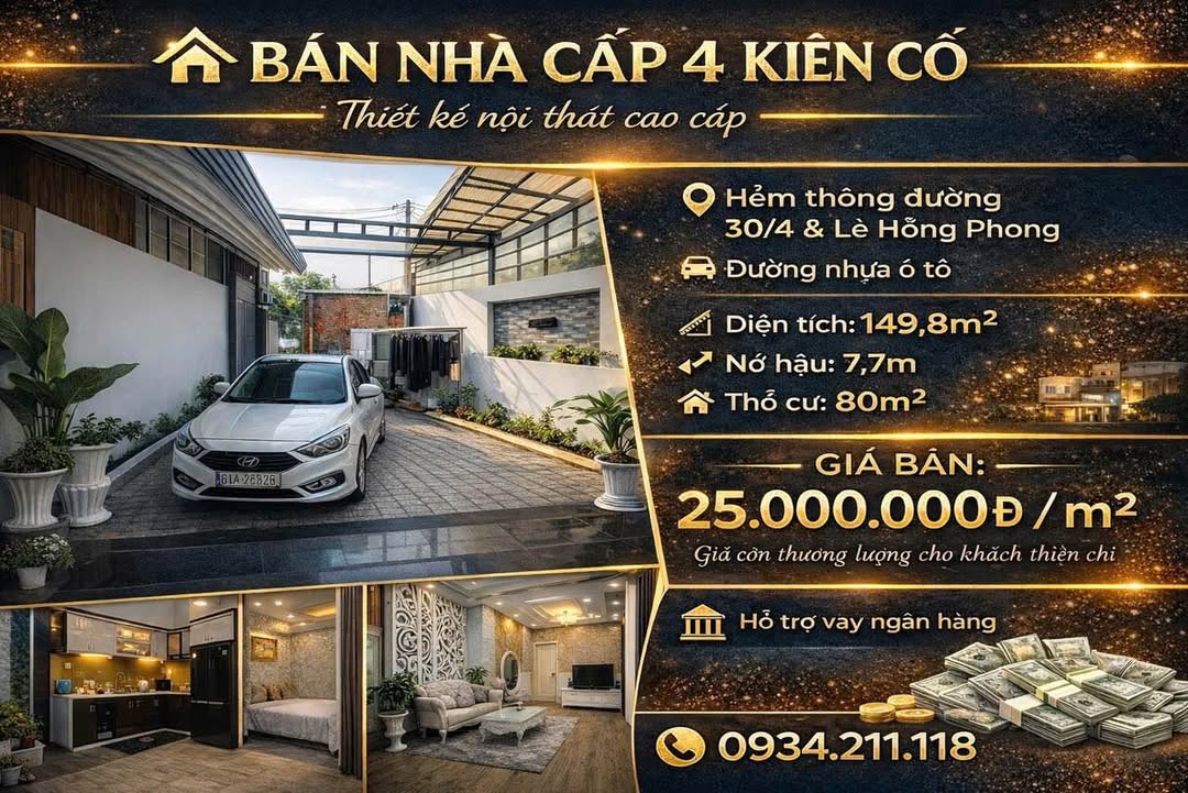 Nhà riêng Thủ Dầu Một 150m² - Ô tô vào tận nhà!