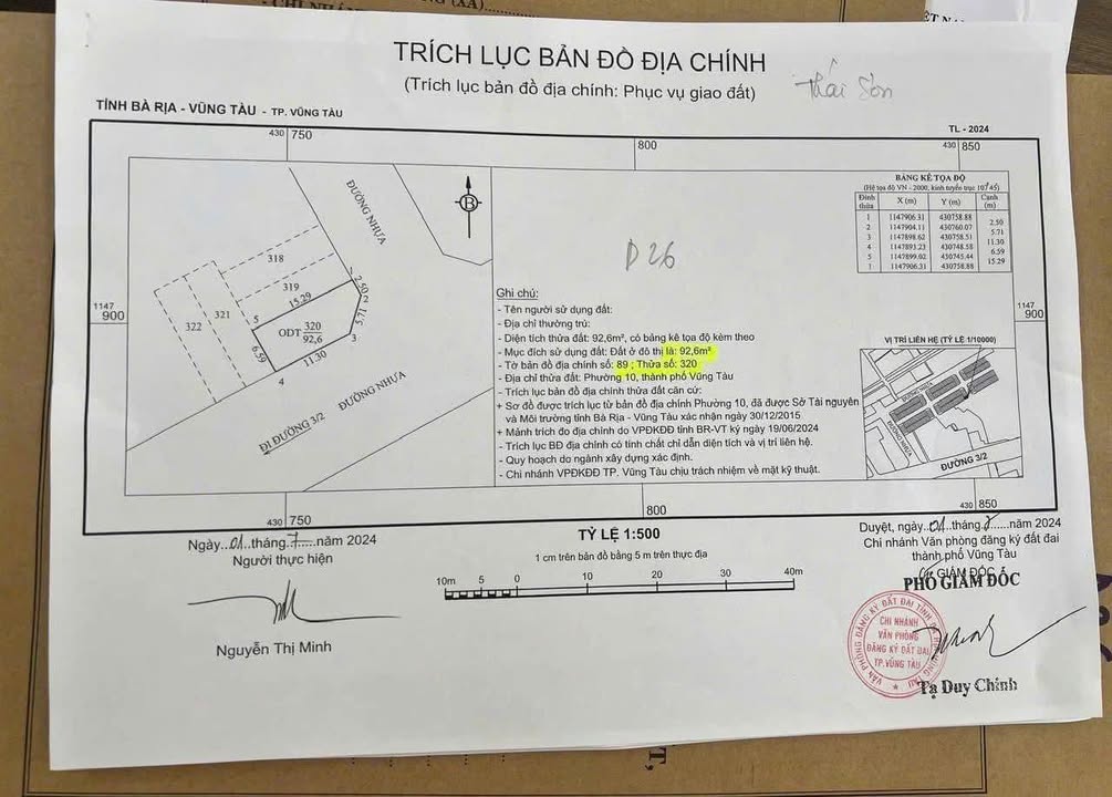 Đất nền Phường 10 Vũng Tàu 93m² giá 9 tỷ - Xây dựng tự do!