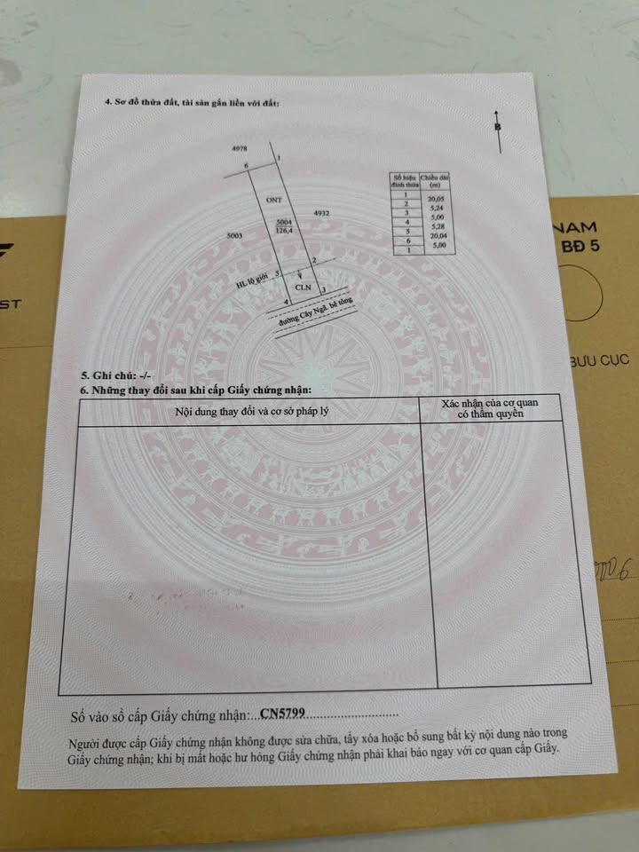 Đất Nền Thân Cửu Nghĩa, Châu Thành 125m² - Sổ Đỏ Sẵn Sàng, Giá 580 Triệu