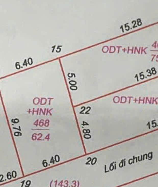 Bán đất Nghi Liên, TP Vinh 62m² - Lối 2 Hoàng Hanh, Hướng ĐN