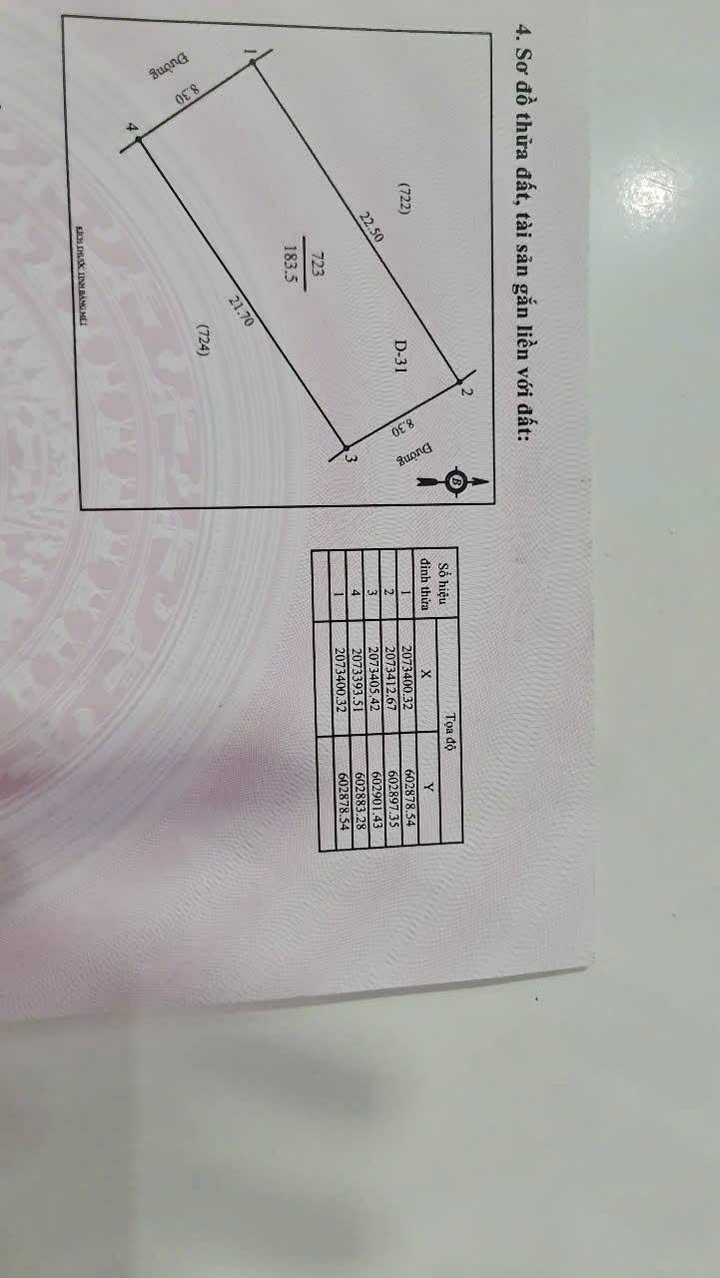 Đất nền Xóm Tân Nghĩa, Nghi Xuân, TP. Vinh 183.5m² - Sổ đỏ chính chủ!