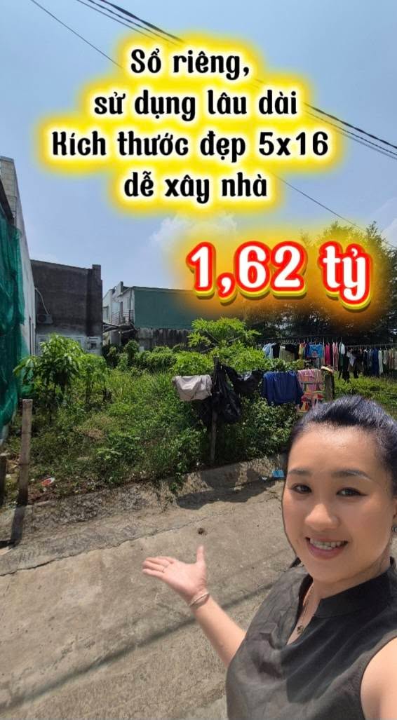 Đất nền Cần Giuộc 80m² 1.62 tỷ - Sổ đỏ chính chủ, xây dựng ngay!