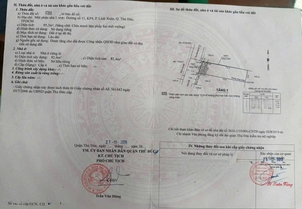 Đất nền Linh Xuân Thủ Đức 95.2m² - Sổ đỏ chính chủ, giá tốt!