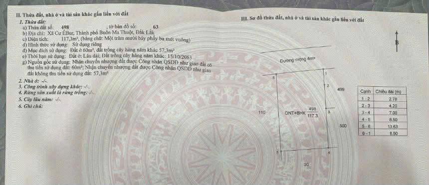 Đất Nền Thôn 8 Cư ÊBur - 116m² - 850 Triệu - Gần Chợ, Sổ Hồng Sẵn