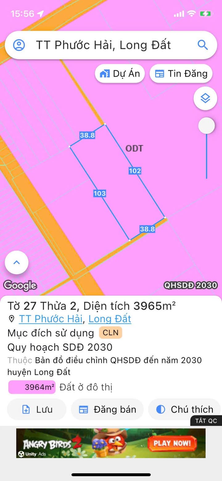 Đất nền Long Tân Long Đất 3965m² 7 tỷ - Sổ đỏ chính chủ