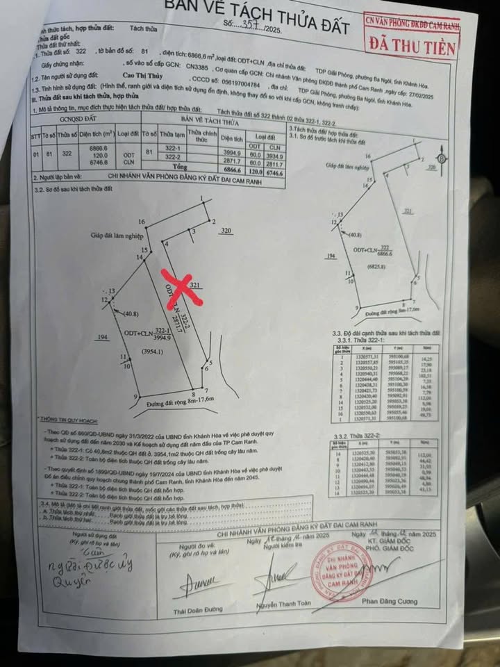 Đất nền Cam Ranh 2900m² sổ đỏ - Vị trí đắc địa, giá đầu tư 990 triệu