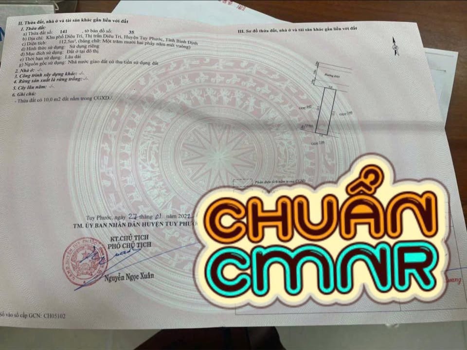 Bán đất tái định cư Diêu Trì 112m² - LK2-25, gần Nhà hàng Hoàng Long