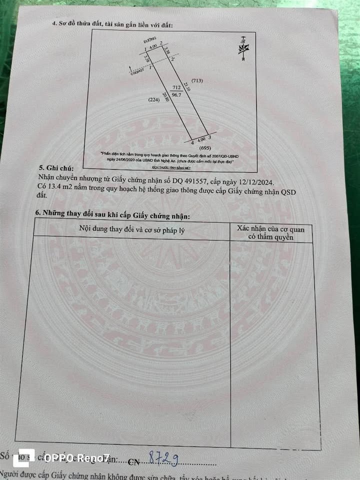 Đất nền Khối Long Hòa, TP Vinh 96,7m² - Tiềm năng tăng giá vượt trội!