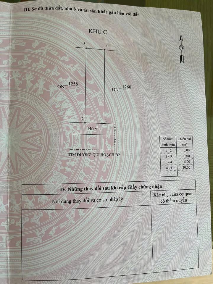 Đất nền Bình Hòa 100m² sổ đỏ chính chủ - Lộ giới 14m