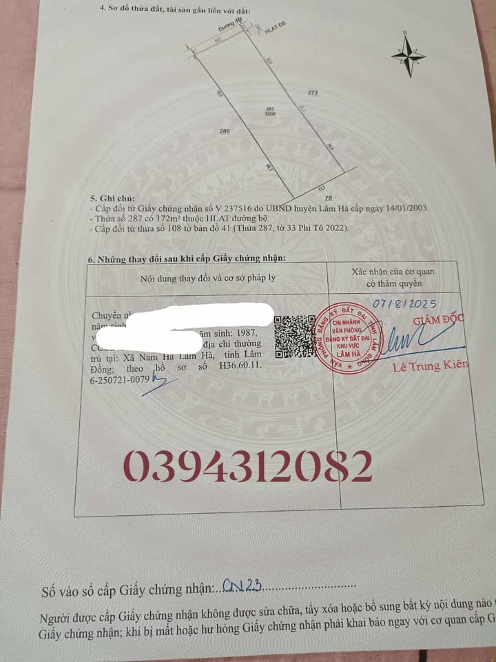 Đất nền Phú Sơn, Lâm Hà 3600m² giá 1.5 tỷ - Sổ đỏ chính chủ!