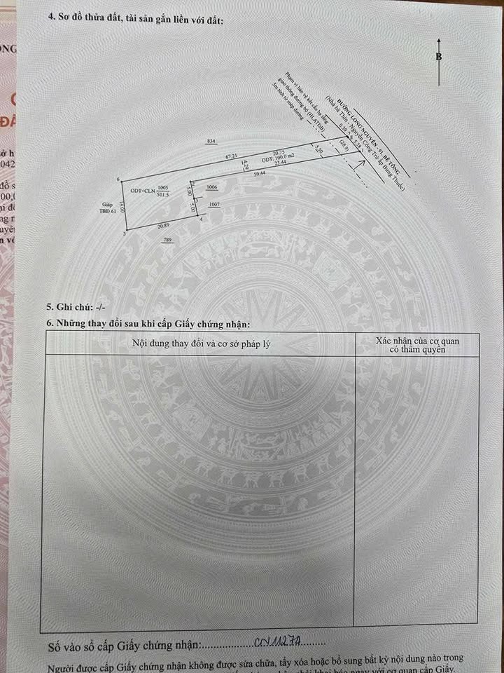 Đất Nền Bến Cát 500m² - Sổ Hồng Riêng, Giá Tốt Đầu Tư