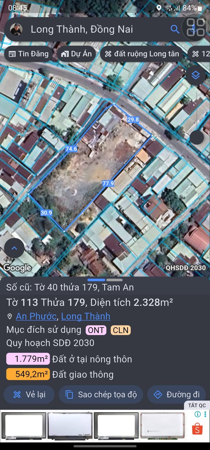 Đất Vườn Long Thành 2328m² Sổ Đỏ Thổ Cư - Đầu Tư Sinh Lời