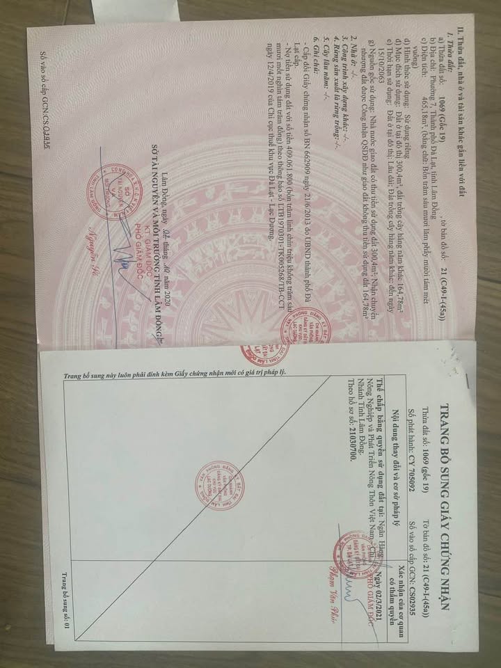 Đất nền Đan Kia 465m² 25 tỷ - Sổ hồng riêng view thung lũng