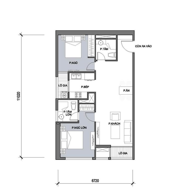 Bán Căn Góc Chung Cư Times City 77m² - 2PN Hướng Nam