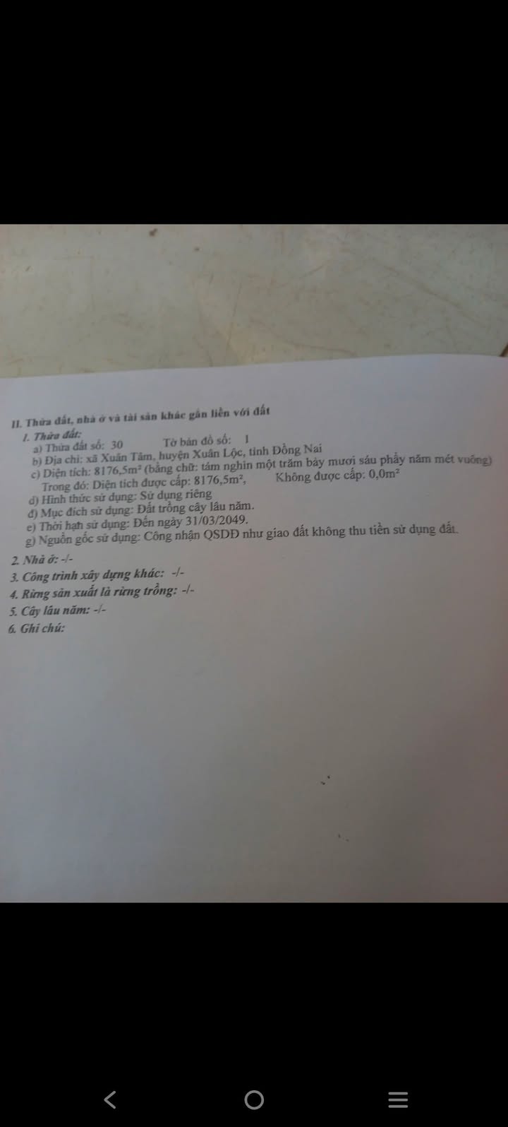 Bán Đất Vườn Đồng Nai 7200m² - Giá Đầu Tư 2.4 Tỷ