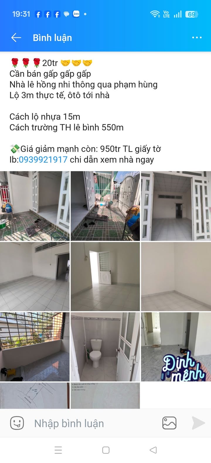 Nhà riêng Cái Răng 45m² chỉ 950 triệu - Sẵn sàng ở ngay!