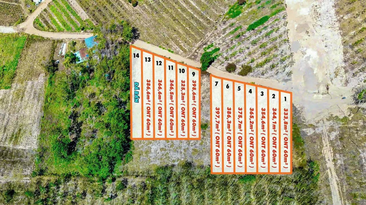 Đất nền Ea Păl, Đắk Lắk - 325m² Sổ đỏ, 60m² thổ cư - Chỉ 179 triệu/lô