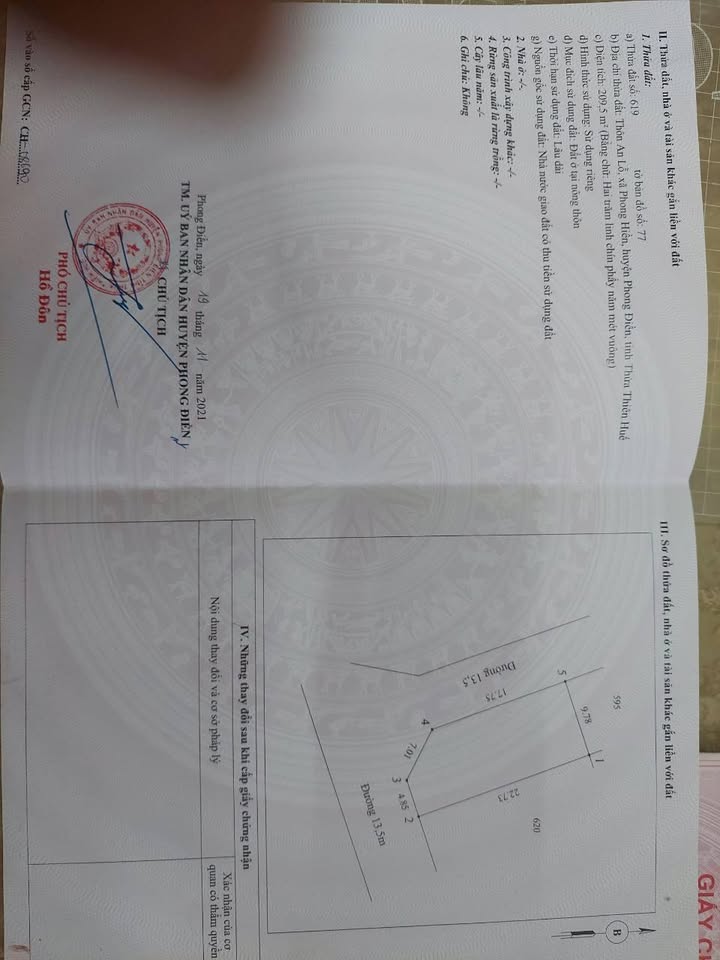 Đất Nền Cồn Khoai, Phong Điền 209m² - Kinh Doanh Sầm Uất, Hướng Nam Mát Mẻ