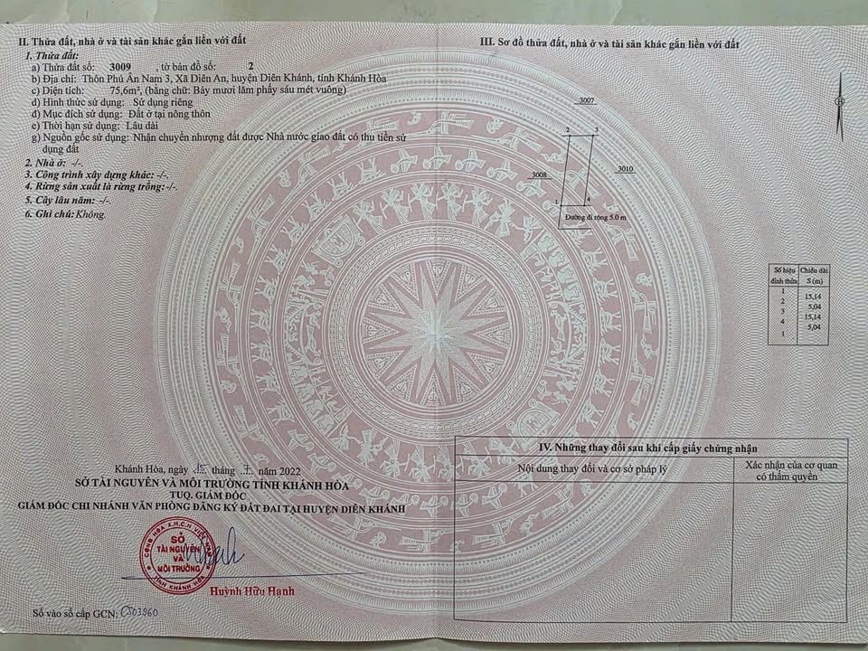 Đất nền Diên An 75m² giá 1.17 tỷ - Giá tốt hiếm có, đường ô tô 5m!