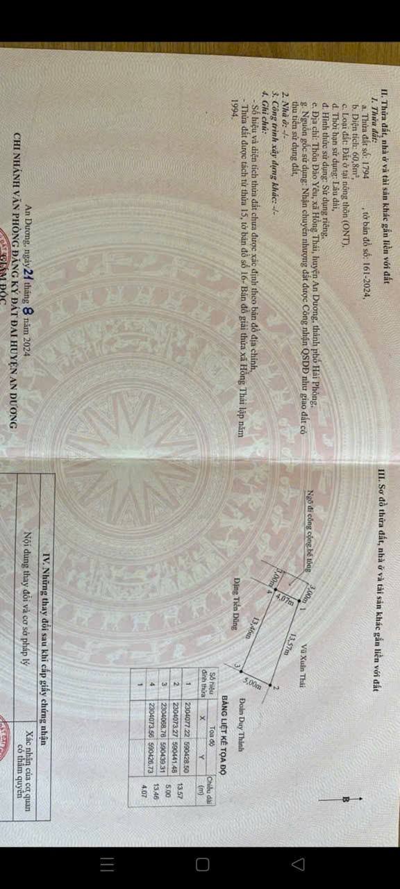 Nhà An Dương 60m² giá 1.2 tỷ - Sẵn sàng ở ngay!