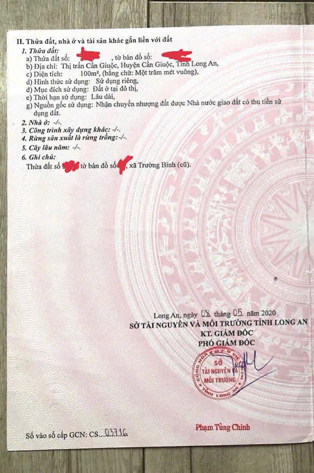 Đất River Park Cần Giuộc 100m² 2.45 tỷ - Sổ hồng rõ ràng