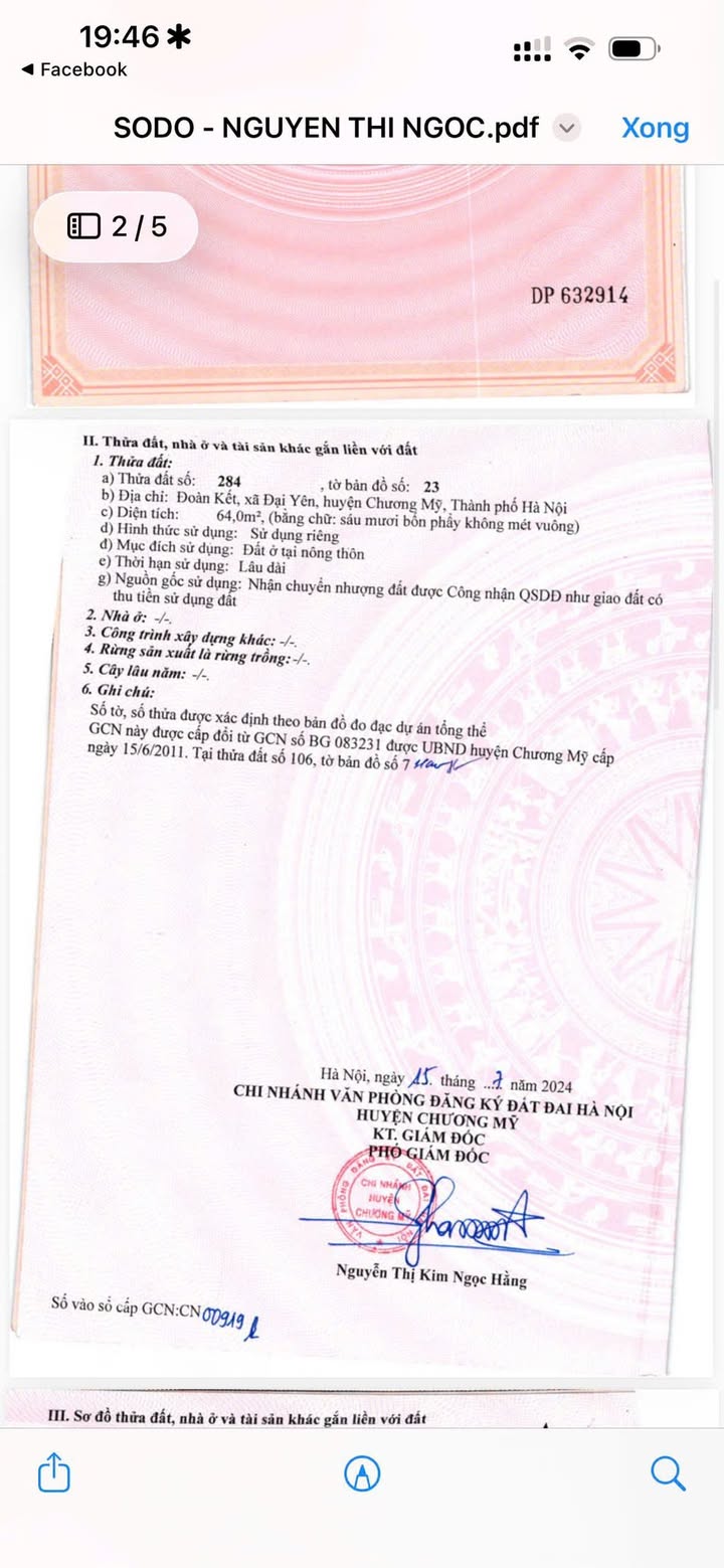 Đất Lô Góc 64m² Đại Yên, Chương Mỹ - Chỉ Từ 2.X Tỷ, Sổ Đỏ Chính Chủ