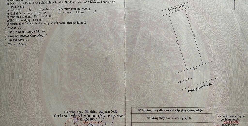 Nhà Mặt Tiền Kinh Doanh Đinh Thị Vân, Thanh Khê, Đà Nẵng - 85m², 5.95 Tỷ