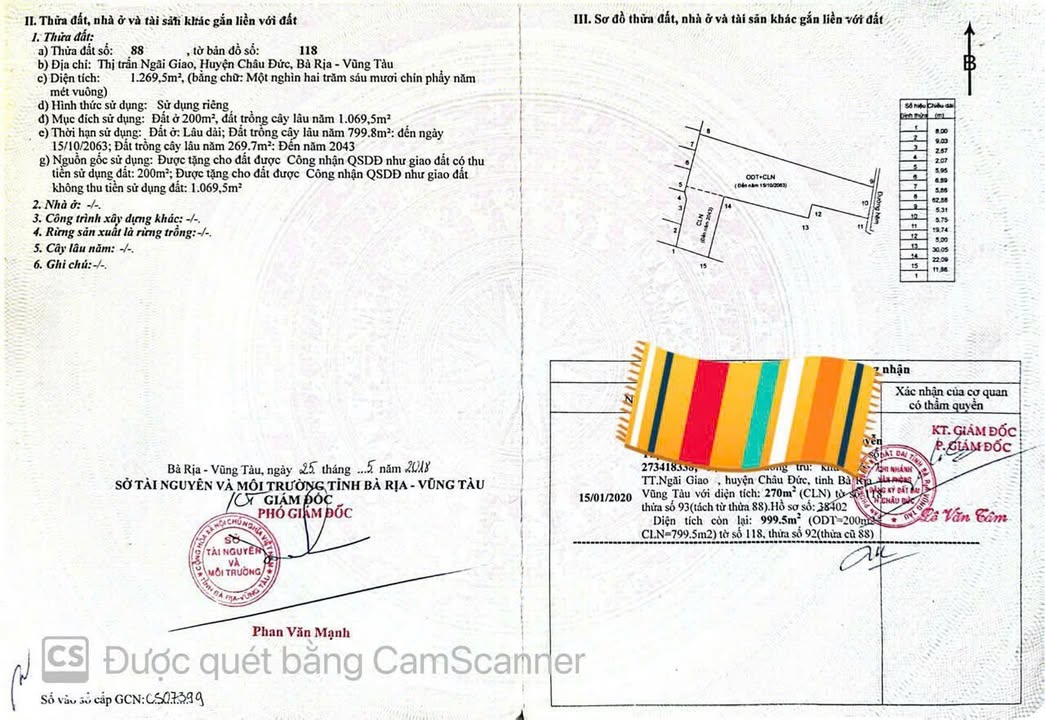 Đất nền Ngãi Giao 1000m² - Sổ thổ cư, gần QL56 - 2.1 tỷ