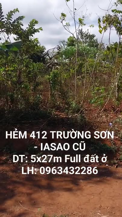 Đất nền Ia Sao, Ia Grai 135m² - Sổ đỏ chính chủ, ô tô vào tận nơi!