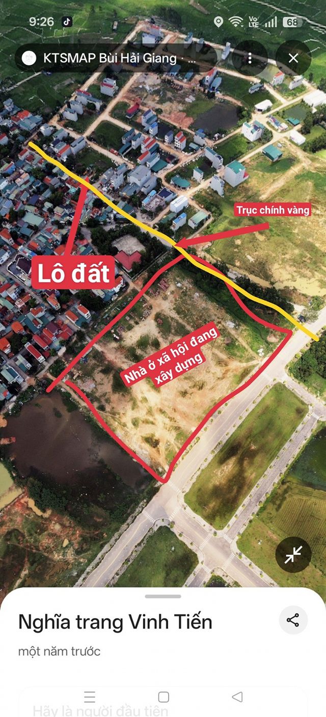 Đất nền Vinh Tiến, Bá Hiến 100m² giá 3 tỷ - Đất thổ cư 100%