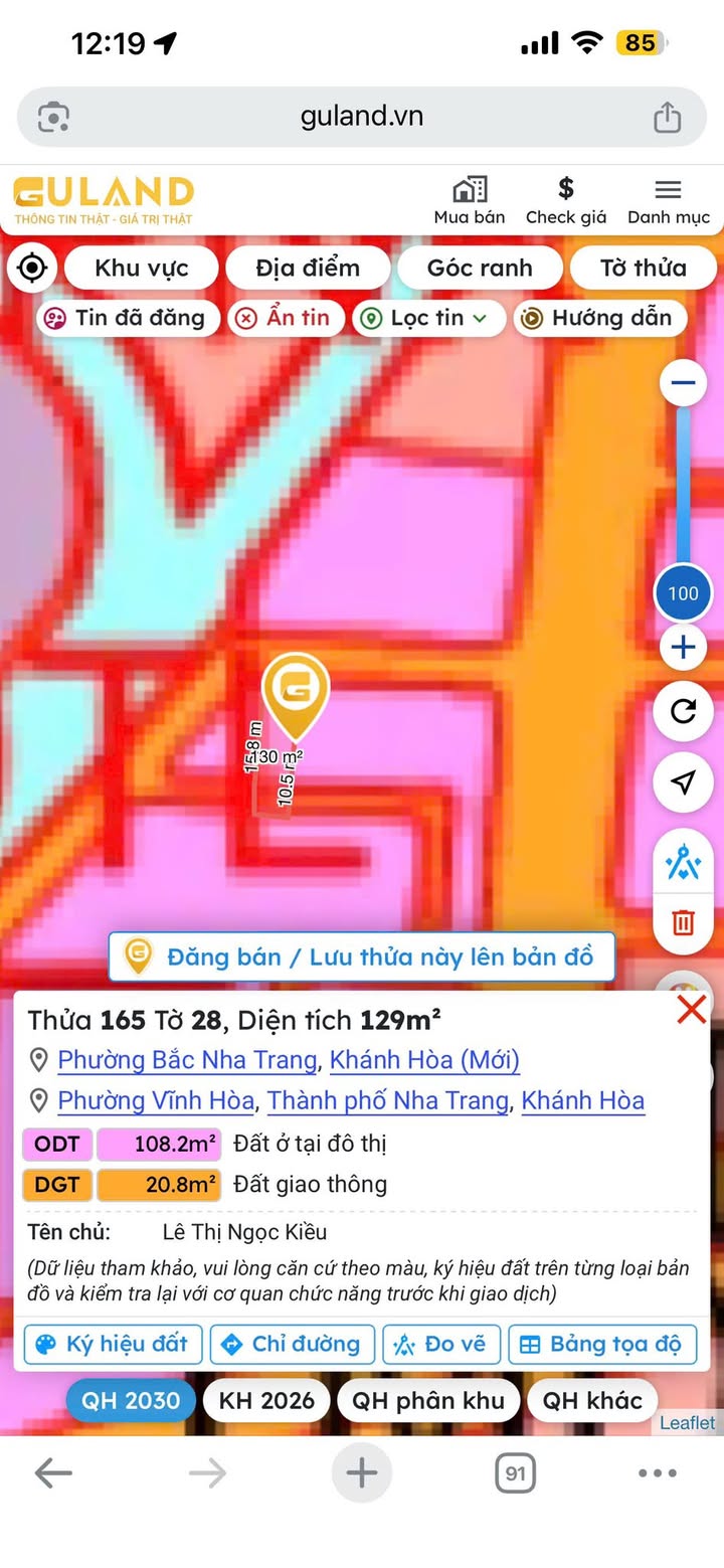 Nhà riêng Thân Nhân Trung Nha Trang 128m² - Chính chủ bán!