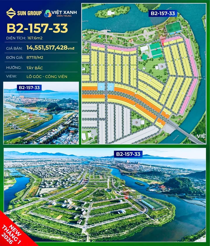 Đất nền Sun Đầm Sen 168m² Đà Nẵng - Tiềm năng tăng giá vượt trội!